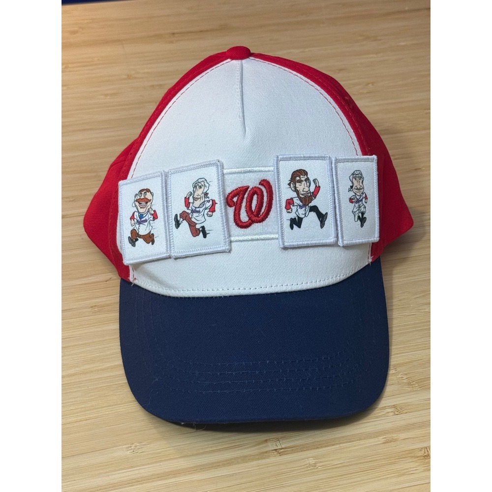Washington Nationals Racing Presidents Snapback Hat MLB Baseball Cap Red White